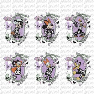 Mickey and Friends Halloween PNG, Mickey Mouse PNG, Disney Halloween PNG, Mickey and Friends Png, Mickey Characters Digital File