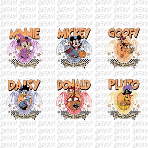 Mickey and Friends Halloween PNG, Mickey Mouse PNG, Disney Halloween PNG, Mickey and Friends Png, Mickey Characters Digital File