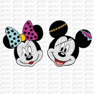 Mickey and Minnie Halloween PNG, Mickey Mouse PNG, Disney Halloween PNG, Mickey and Friends Png, Mickey Characters Digital File