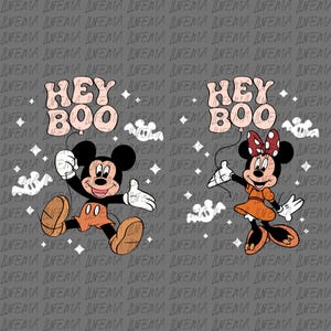 Mickey and Minnie Halloween PNG, Mickey Mouse PNG, Disney Halloween PNG, Mickey and Friends Png, Mickey Characters Digital File