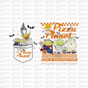 Pizza Planet Halloween PNG, Toy Story Characters PNG, Disney Halloween PNG, Toy Story Png, Toys Crossing Digital File