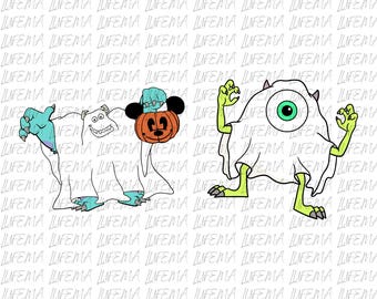 Monstruos de Halloween PNG, Monster Inc. Halloween PNG, Disney Halloween PNG, Monstruo PNG, Personajes de Monstruos Archivo Digital