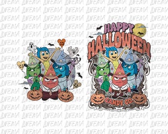 Feliz Halloween de Inside Out PNG, Disney de Inside Out PNG, Disney Halloween PNG, Personajes de Inside Out Png, Archivo digital de Inside Out