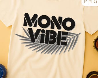 Mono Vibe PNG – Versatile Middle Eastern Minimalist Digital Design | Sublimation, Printable Art, Calm Modern Aesthetic, Instant Download