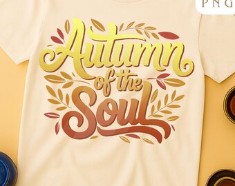 Autumn of the Soul PNG – Versatile Middle Eastern Vintage Autumn Digital Design | Sublimation, Printable Art, Instant Download