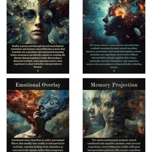 Perceptionskod Orakelkortlek | Jungianska surrealistiska medvetandekort (digital nedladdning)