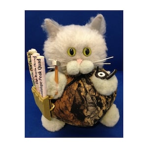 Micah Schist - Geologist Career Cat Purrsonality - Fiber Art Collectible 36