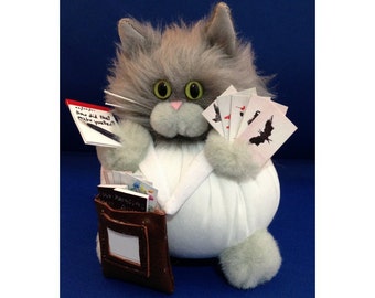 Rory (or Aurora) Schack - Psychiatric Professional Career Cat Purrsonality - Fiber Art Collectible 173