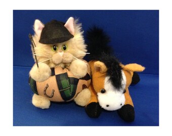 Lexi - Equestrian Feline Corral Cat Purrsonality - Fiber Art Collectible 143