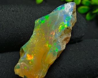 Genuine Ethiopian Opal Raw / Uncut Welo Fire Opal Rough / Multi Welo Fire Opal Raw / AAA Grade Opal Rough / Loose Opal Raw Gemstone Making