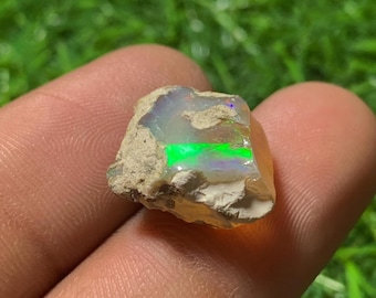 10 CT Natural Uncut Unique Opal Raw Rough Stone , Precious White Rough Opal Handmade Making , Top Quality Ethiopian Opal Rough Gemstone ,