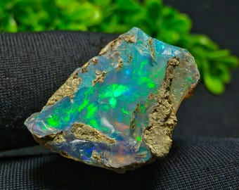 AAA Grade Opal Rough - 12 CT Ethiopian Opal Boulder Raw - Multi Welo Fire Opal Rough - Precious Opal Raw Stone - Natural Opal Jewelry Making