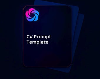 AI Resume Prompt Template: ChatGPT CV Writing & Tailoring Tool (Instant PDF Download)