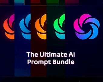 Ultimate AI Prompt Bundle: Business, Content Creation, Academic, Email & More (ChatGPT Templates, PDF Download)