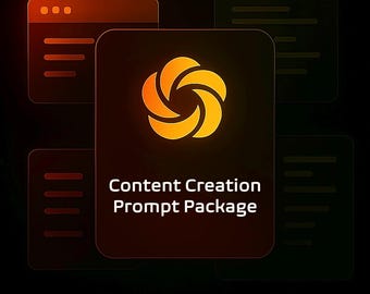 AI Content Creation Prompt Pack: AI Blog, Scripts, Captions (ChatGPT Templates, Instant PDF Download)