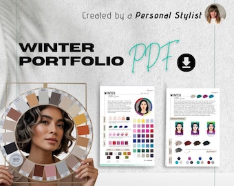 Winter Season Style Portfolio Digital PDF Guide (Downloadable)
