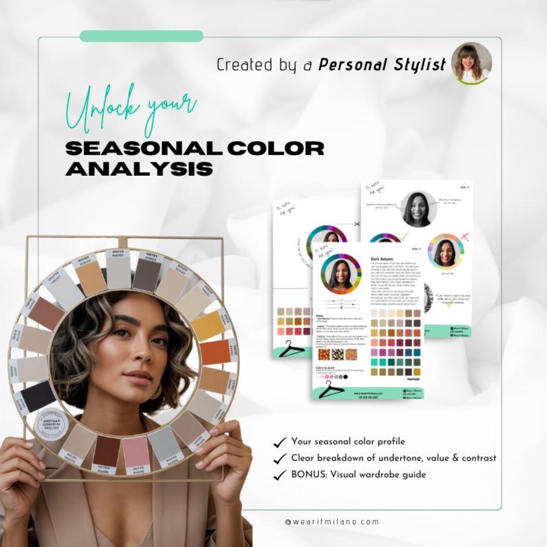 Personalized Color Analysis | Virtual Style Guide (digital PDF) - Etsy