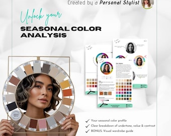 Personalized Color Analysis | Virtual Style Guide (Digital PDF)