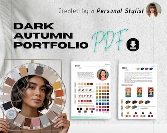 Dark Autumn Digital Seasonal Color Theory (Downloadable PDF)