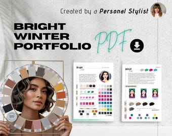 Bright Winter Digital Seasonal Color Theory (Downloadable PDF)