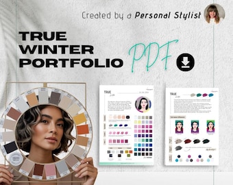 True Winter Digital Seasonal Color Theory (Downloadable PDF)