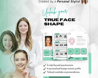 Personalized Face Shape Analysis | Custom Style Guide (Digital Download)