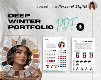 Deep Winter Digital Seasonal Color Theory (Downloadable PDF)