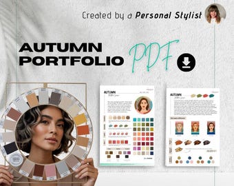 Autumn Season Style Portfolio Digital PDF Guide (Downloadable)