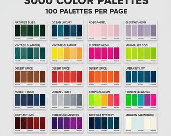 3000 Procreate Palettes & Swatches for iPad | Massive Digital Color Download | Professional Artist Bundle