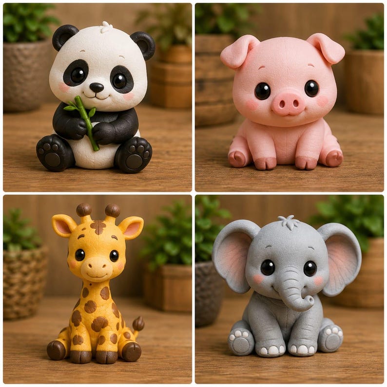 100+ Cute Animal STL Bundle | Kawaii Mini 3D Printable Figures | Toy Models for 3D Printer | Digital STL Files | Instant Download image 8