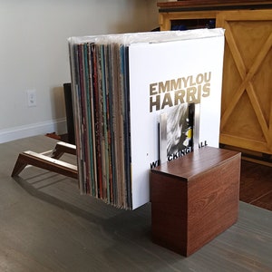 Vinyl LP Record Holder Rack, Adjustable, Mid-Century image 5