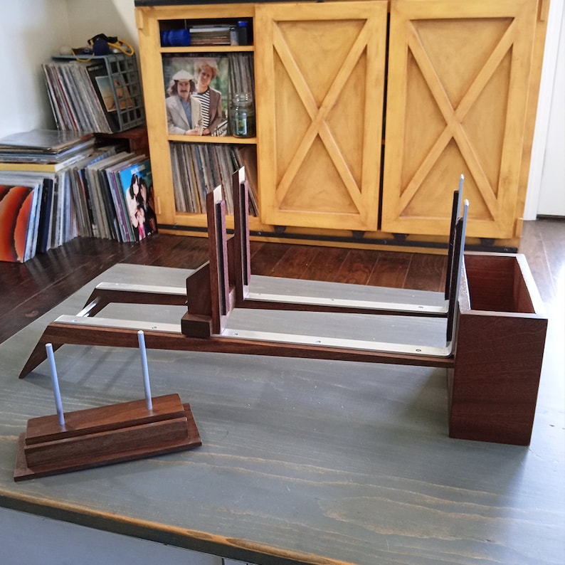 Vinyl LP Record Holder Rack, Adjustable, Mid-Century image 9