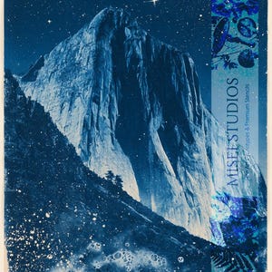 Sacred Geometry Celestial Star Chart Template | 4 Inverted Digital Negatives for Cyanotype Printing