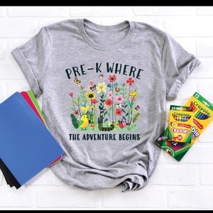 Pre-K Where The Adventure Begins Png, Pre-K Back to School PNG, Pre-k Teacher Sublimation, Pre-K Teacher Squad Png, First Day of School Png