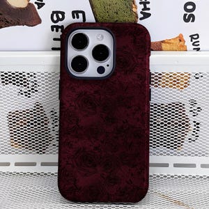 Shiny Burgundy iPhone Case - Etsy