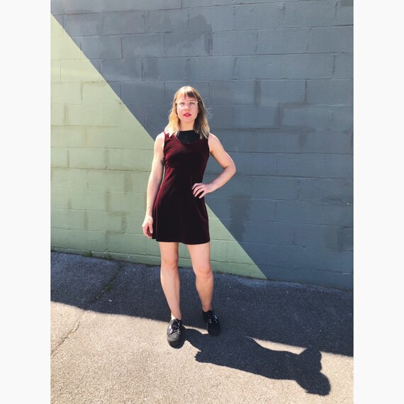 velvet jumper dress