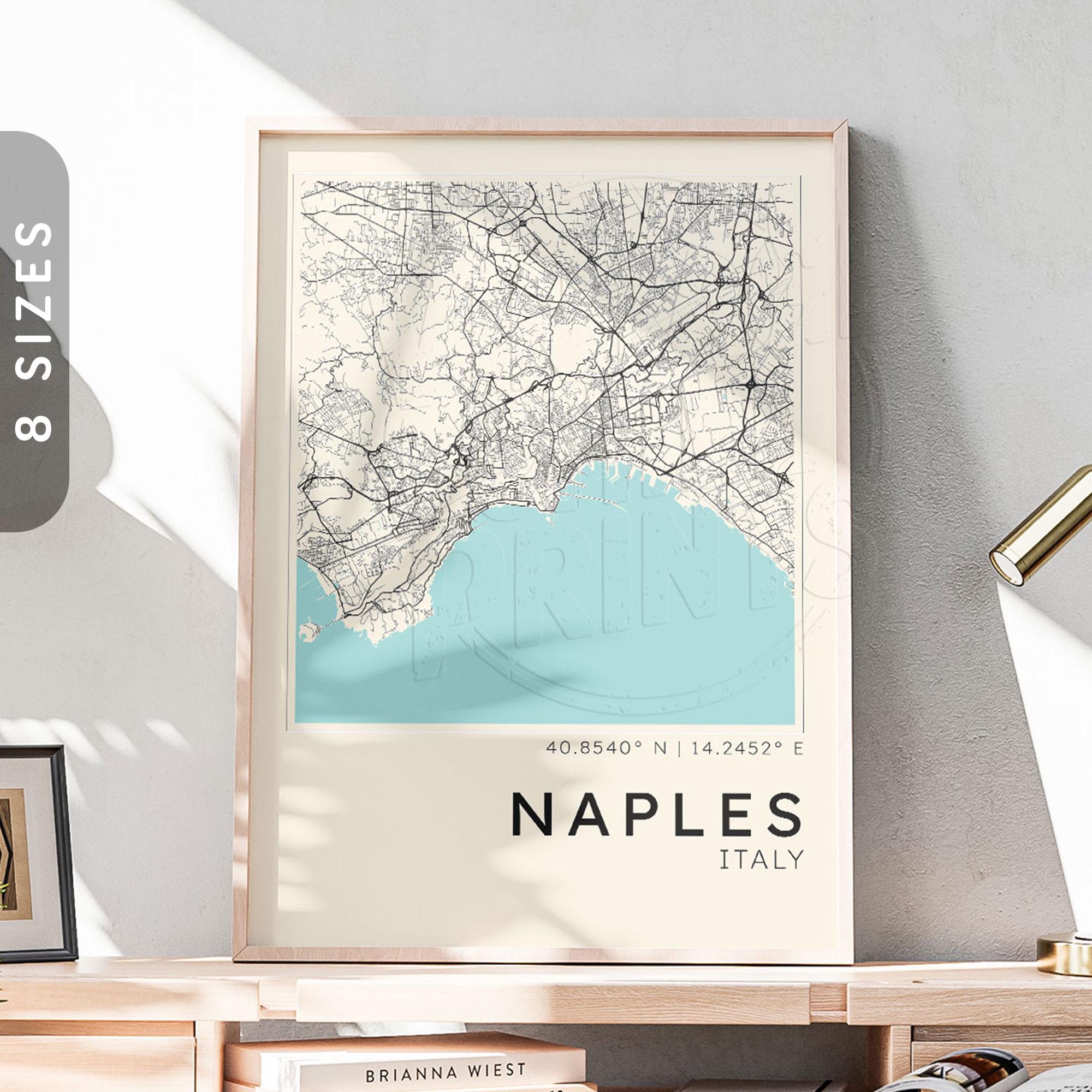 Naples, Italy | City Map Poster - Etsy