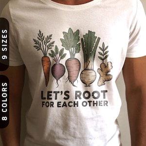 Låt oss heja på varandra T-shirt | Vintage vegansk t-shirt XS-5X