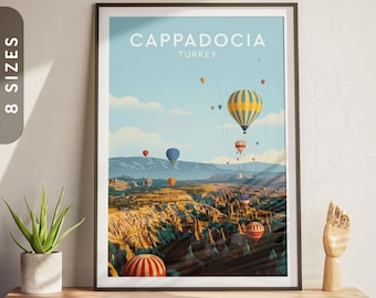 Kappadokien, Turkiet | Vintage reseaffisch