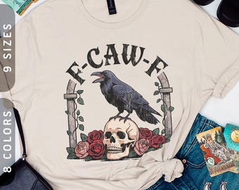 Camiseta F-Caw-F Raven / Camiseta vintage de Halloween tallas XS-5X
