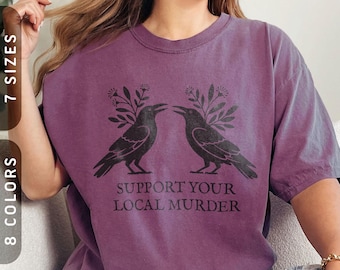 Comfort Colors® Support Your Local Murder-T-shirt | Vintage Halloween-T-shirt S-4X