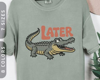 Comfort Colors® Later Gator T-Shirt | Vintage Animal Lover Tee S-4X