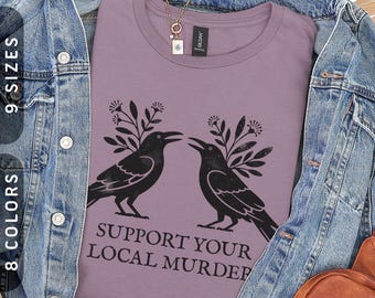 Steun je lokale moord T-shirt | Vintage Halloween-T-shirt XS-5X