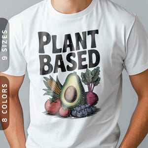 Plant Based T-Shirt | Vintage Vegetable Lover Tee XS-5X