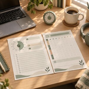 ADHD Focus Timer & Study Sprint Sheets – Printable Pomodoro-Style PDF for Studying and Work