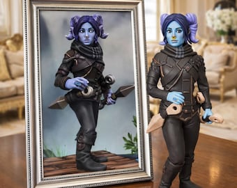 Custom Anime Action Figure from Photo, Personalized Character Model