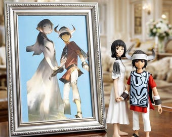 Custom Anime Figure from Photo, Personalized Anime Figurine, Manga Style Gift