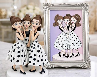 Custom Manga Style Figure from Photo, Personalized Anime Gift