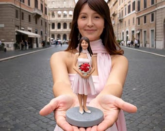 Custom Figurine From Photo, Personalized Wife Portrait Keepsake
