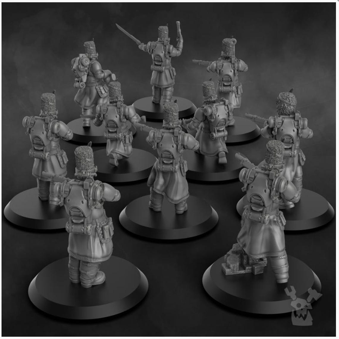 Steam Guard Elite Infantry Squad – Modular Steampunk 3D Printed ...